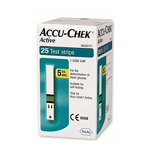 ACCU CHEK Active Bandelettes De Glycemie X25