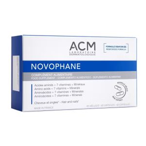 ACM Novophane Complement Alimentaire Cheveux et Ongles 60 Gelules