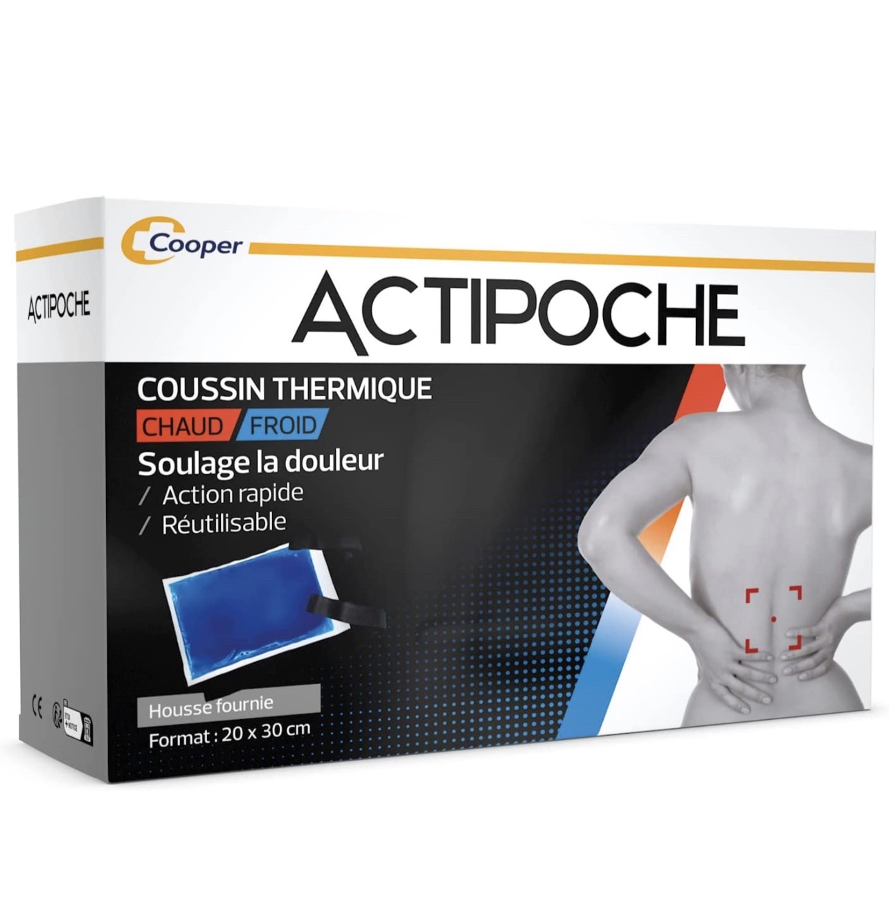 ACTIPOCHE Coussin Thermique Grand Modèle 20x30cm