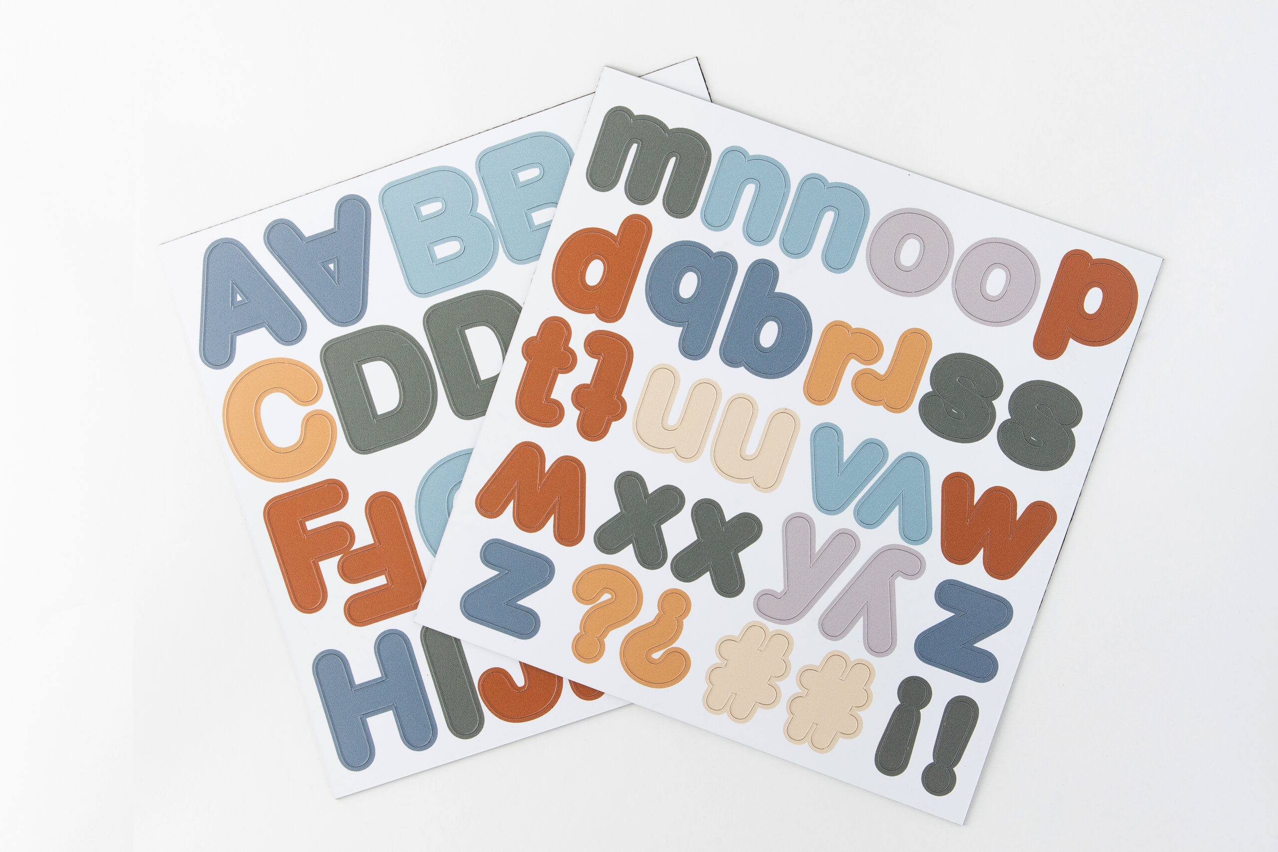 Lettres Magnétiques – Bleu Caramel