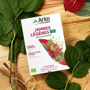 ARKOFLUID BIO JAMBES LEGERES 20 AMPOULES DE 10ML