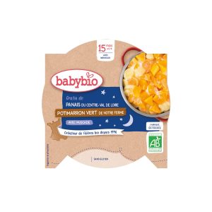 Repas bébé soir duo de panais potimarron vert 260g dès 15 mois – Babybio