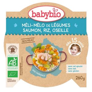 Repas bébé midi duo de panais potimarron vert 260g dès 15 mois – Babybio