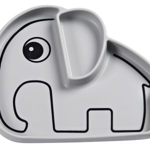 Assiette silicone Elphee gris – Done by Deer