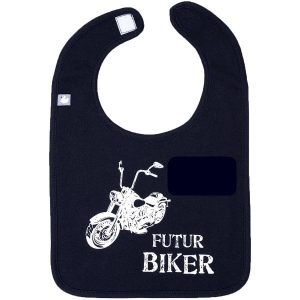 Bavoir à messages “biker”