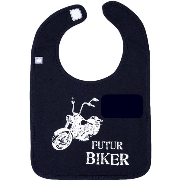 Bavoir à messages “biker”