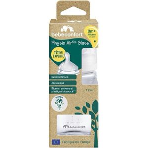 BEBE CONFORT Biberon Physio Air Care Glass 0 Mois+ 130ml