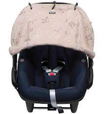 Protection solaire en tissu pour poussettes beige