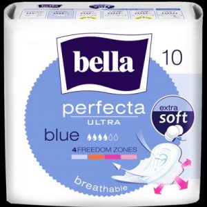 BELLA Perfecta Ultra Blue Extra Soft Serviettes Hygieniques 10 Pieces