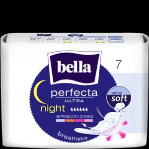 BELLA Perfecta Ultra Soft Night | Serviettes Hygieniques 7 Pieces