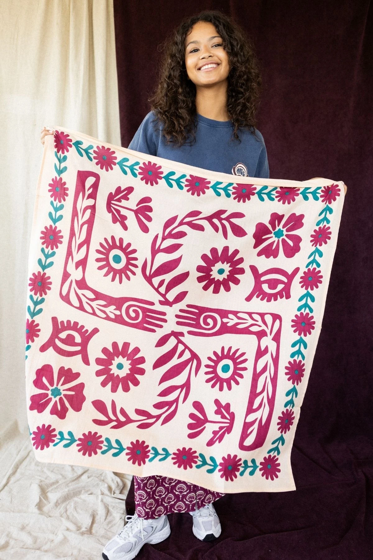 Big Foulard Latika “Rita” – Macadamia – Image 2