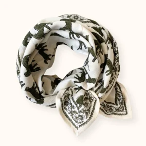Big Foulard Latika “Bengale” – Eucalyptus