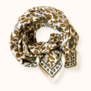 Big Foulard Latika “Coeur” – Macadamia