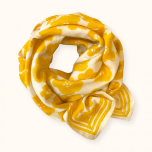 Big Foulard Latika “Flora Bold” – Citron