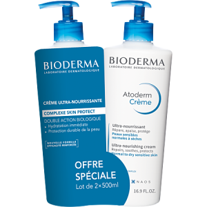BIODERMA ATODERM Crème Ultra Peau Sensible 2x500ml
