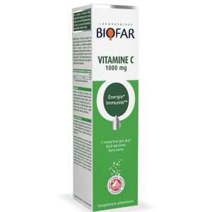 BIOFAR Vitamine C 1000mg 20 Comprimés Effervescents