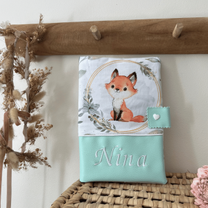 Protège carnet de santé renard