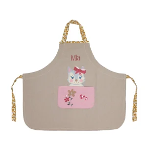 Tablier pour enfant   Madame Chat   Personnalisable gratuitement