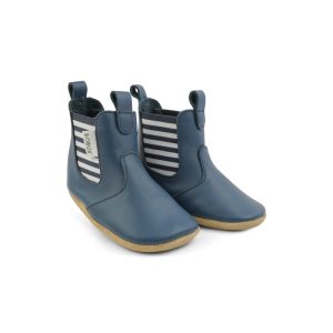 Chaussons Soft Soles Bottine Jester Marine/Rayé – Bobux