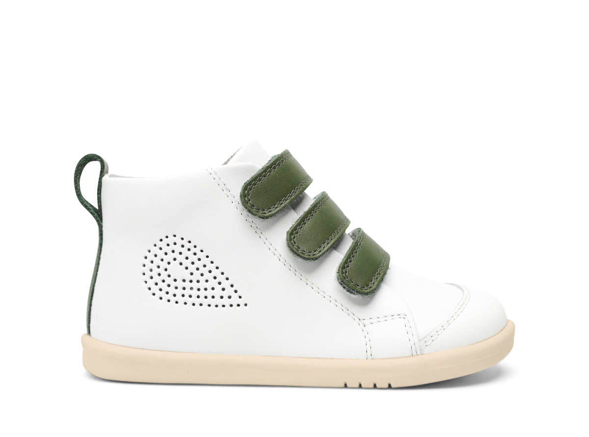 Chaussures I Walk Hi Court White Forest – Bobux