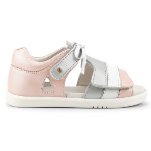 Chaussures I Walk Mirror Seashell Shimmer Silver Stripe – Bobux
