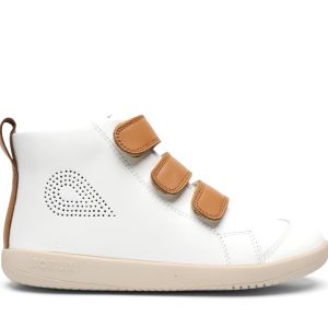 Chaussures KID+ Hi Court White Caramel – Bobux