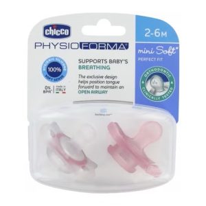 CHICCO SUCETTE PHYSIO FORMA 2-6M ROSE