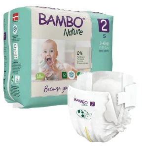 Couches bébé taille 2 (3-6 kg ) 30 unités – Bambo Nature