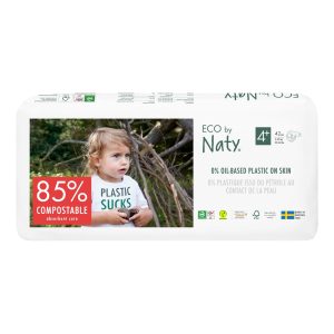 Couches écologiques taille 4+ maxi+ (9 à 20 kg) 42 langes – Naty