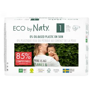 Couches jetables écologiques taille 1 nouveau-né (2-5kg) 25 pièces – Naty