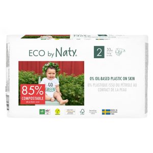 Couches jetables écologiques taille 2 mini (3-6kg) 33 pièces – Naty
