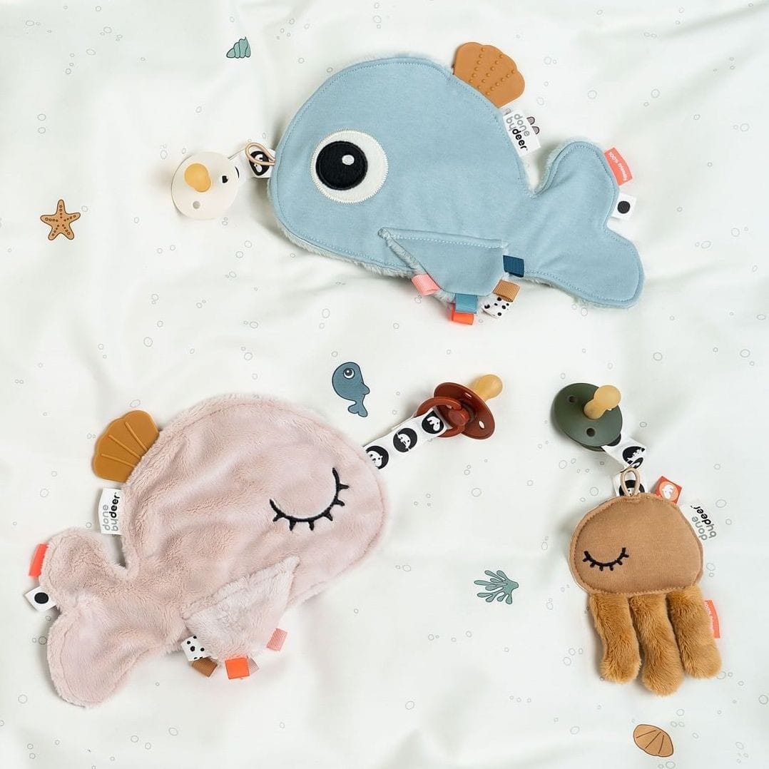 Doudou attache sucette Cozy keeper Jelly moutarde – Done by Deer – Image 4