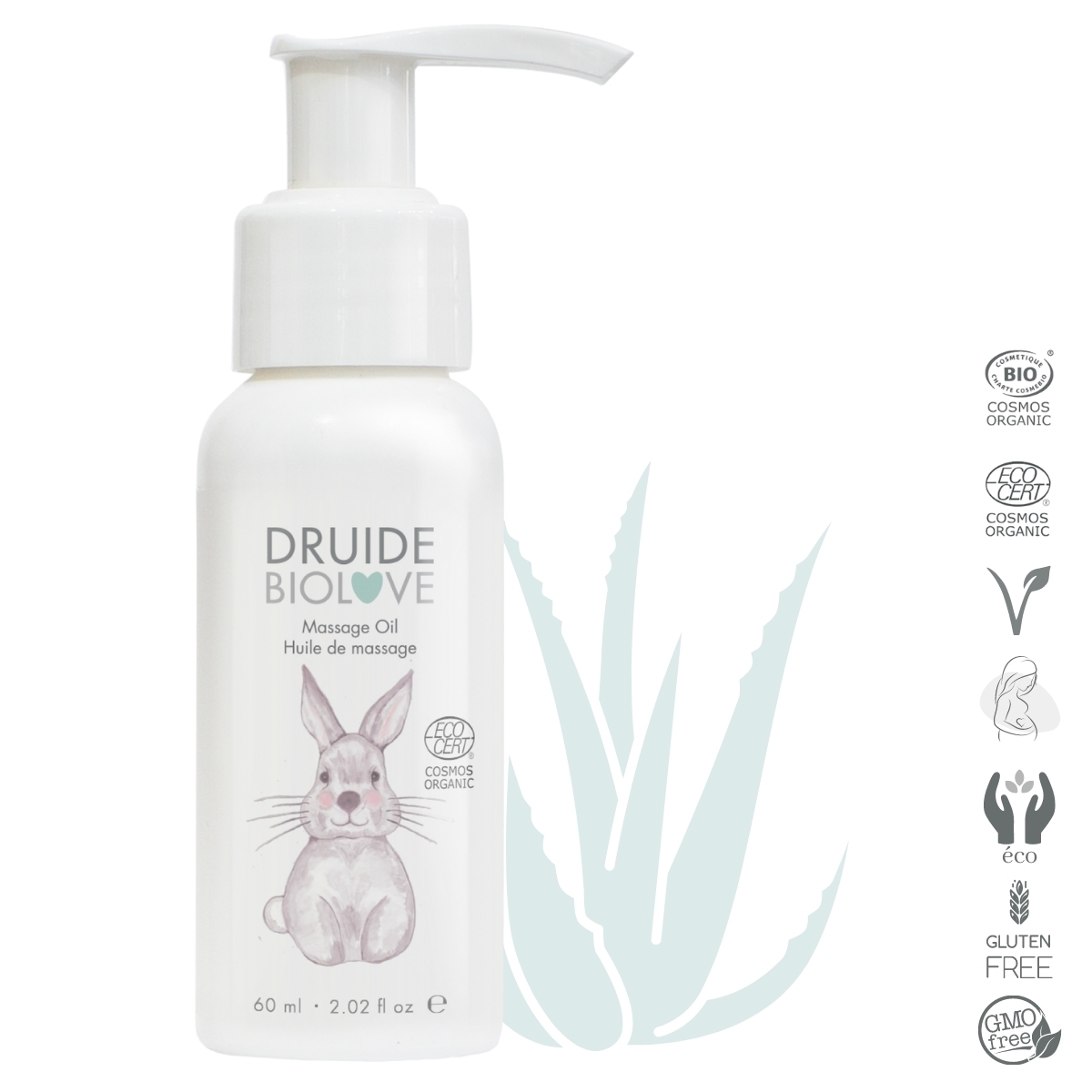Huile de Massage bébé & enfant – Druide Biolove