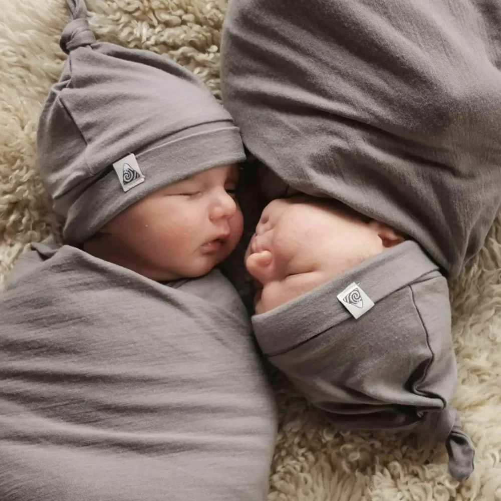 Bonnets à noeud en Mérinos Alpes du Sud 0-6 mois – Image 5