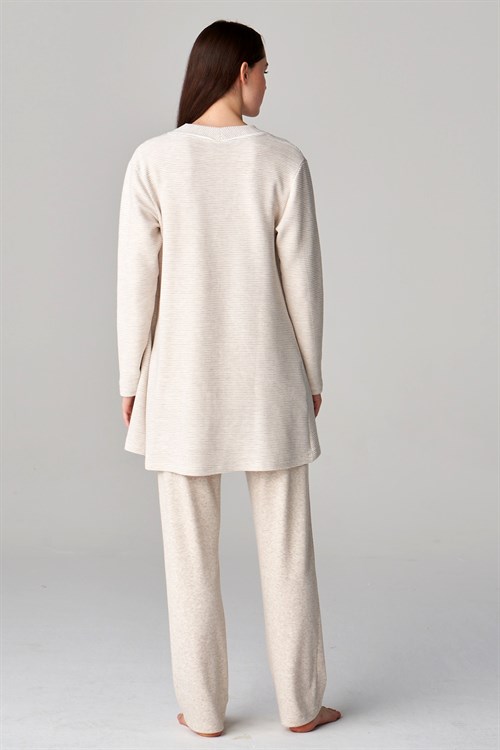 Ensemble de pyjama post-partum feyza beige – Image 4