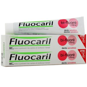 FLUOCARIL Dentifrice Bi-fluore 145mg Anti-caries Dents Sensibles 2x75ml
