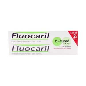 FLUOCARIL Dentifrice Bi-fluoré 250mg Menthe 2 x 125ml