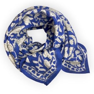 Big Foulard Latika “Coeur” – Majorelle