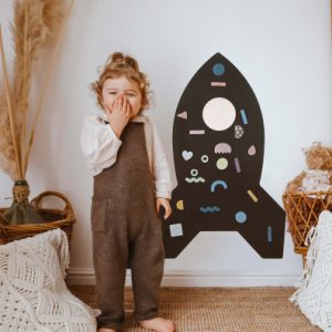 Tableau magnétique repositionnable Fusée