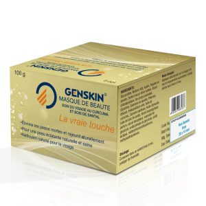 GENSKIN Masque de Beaute Soin du Visage au Curcuma et Bois Santal 100g