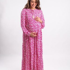 ROBE en lin d’allaitement et de grossesse  9000