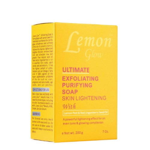 LEMON GLOW Savon Exfoliant Purifiant 200g
