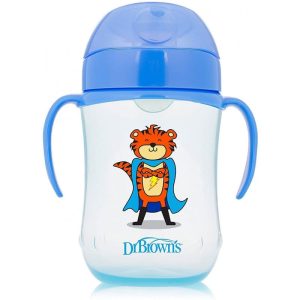 Tasse à bec et poignées 270 ml Bleu tigre – Dr Brown