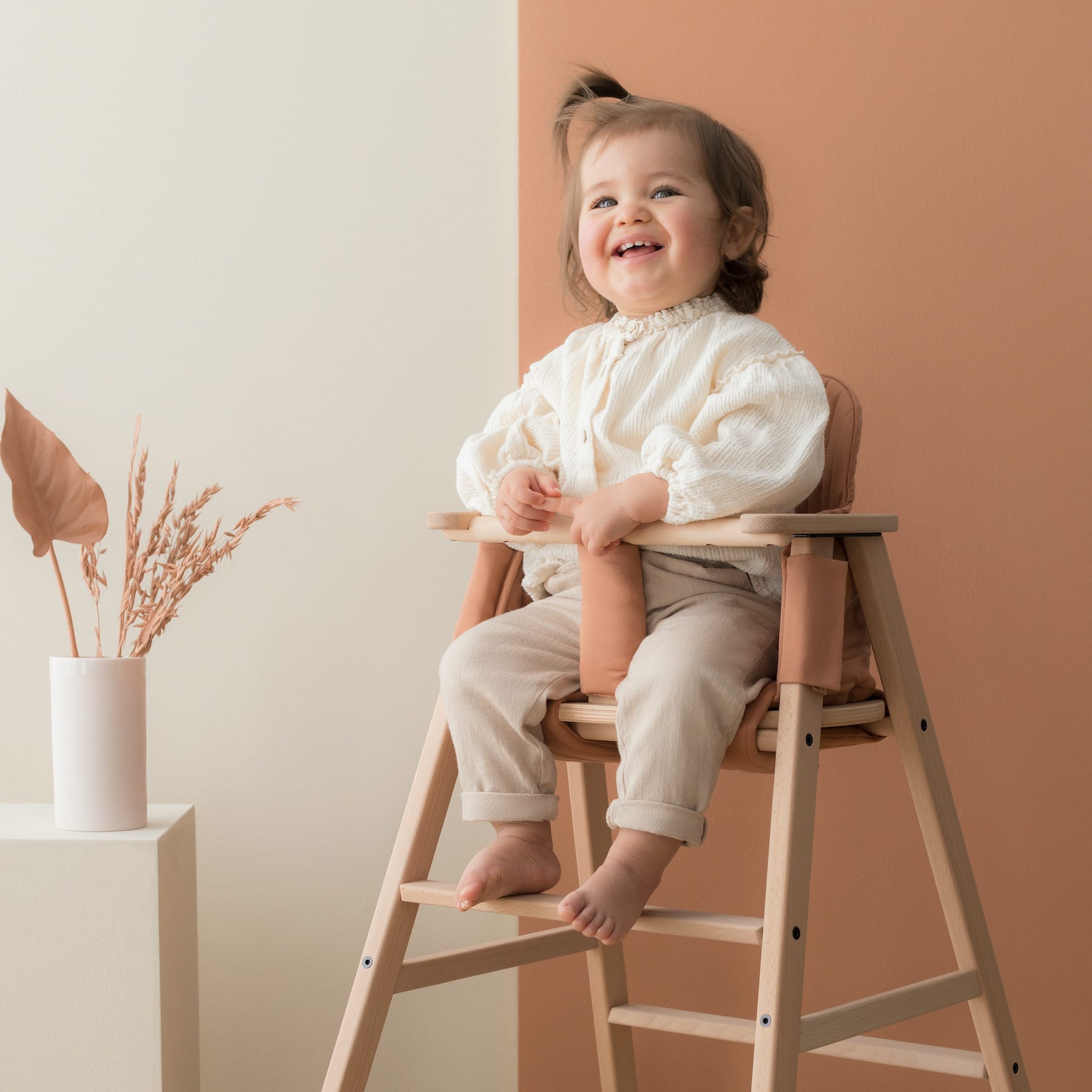 Coussin pour chaise évolutive Growing green Sienna brown – Nobodinoz – Image 2