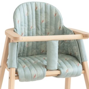 Coussin pour chaise évolutive Growing green white gatsy – Nobodinoz
