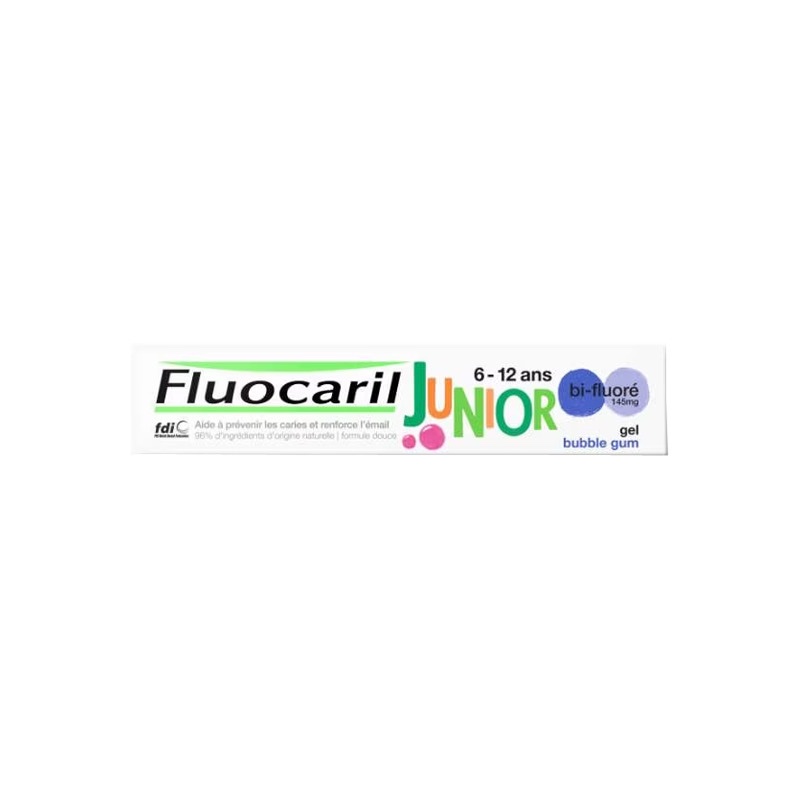 FLUOCARIL Dentifrice Junior 6-13 ans Gel Bubble Gum 75ml