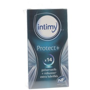 INTIMY Protect+ Préservatifs Robustes Extra Lubrifies Boite De 14