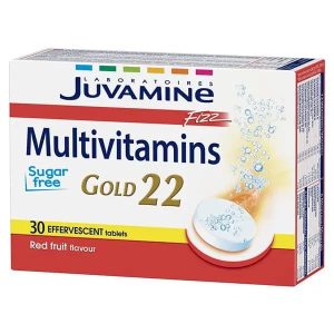 JUVAMINE FIZZ MULTIVITAMINES GOLD 22 15 COMPRIMÉS EFFERVESCENTS