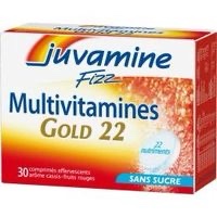 JUVAMINE FIZZ MULTIVITAMINES GOLD 22 30 COMPRIMÉS EFFERVESCENTS