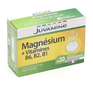 JUVAMINE Magnésium Et Vitamines B6, B2 30 Comprimés Effervescents